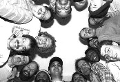 Men at a retreat in a circle.